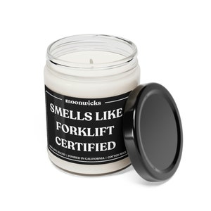 Smells Like Forklift Certified Soy Wax Candle, 9oz Eco-friendly Candle ...
