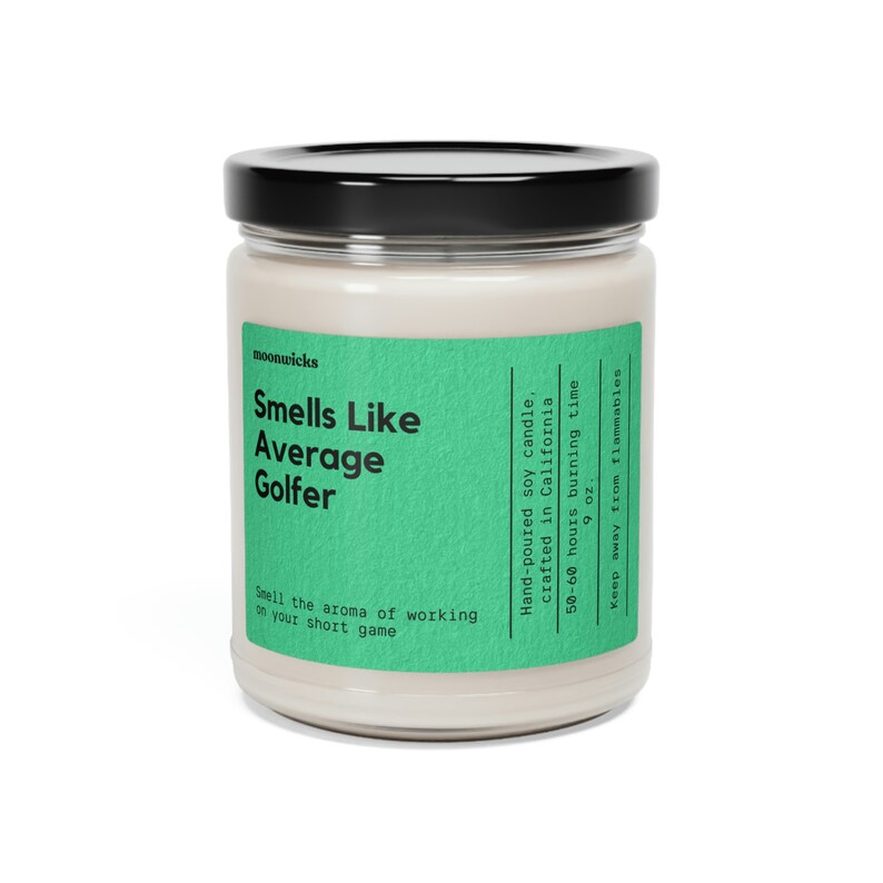 Smells Like Average Golfer Soy Wax Candle - Thumbnail 4