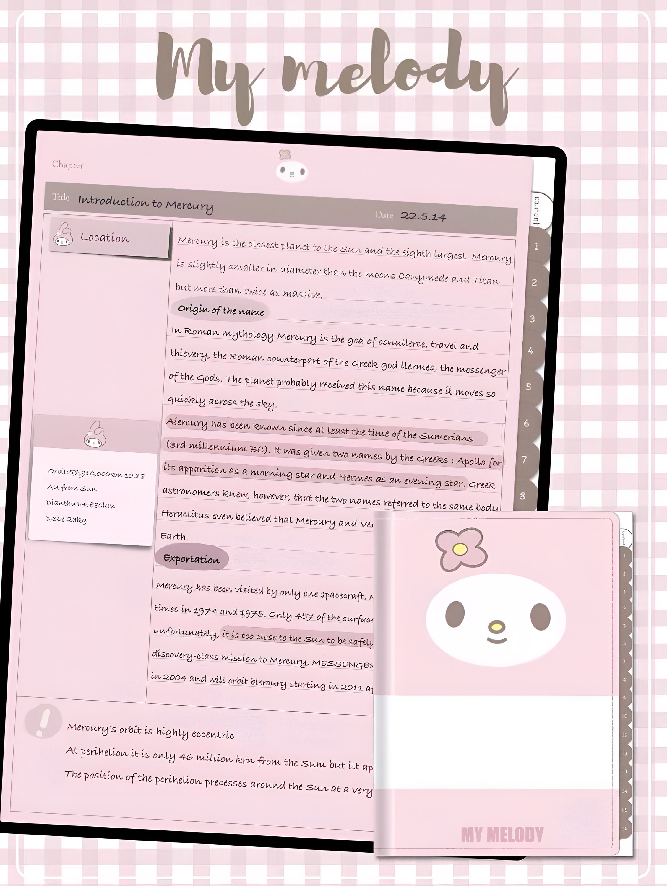Cute Hyperlink Digital Notebook | Goodnotes Notebook | Kawaii | PDF ...