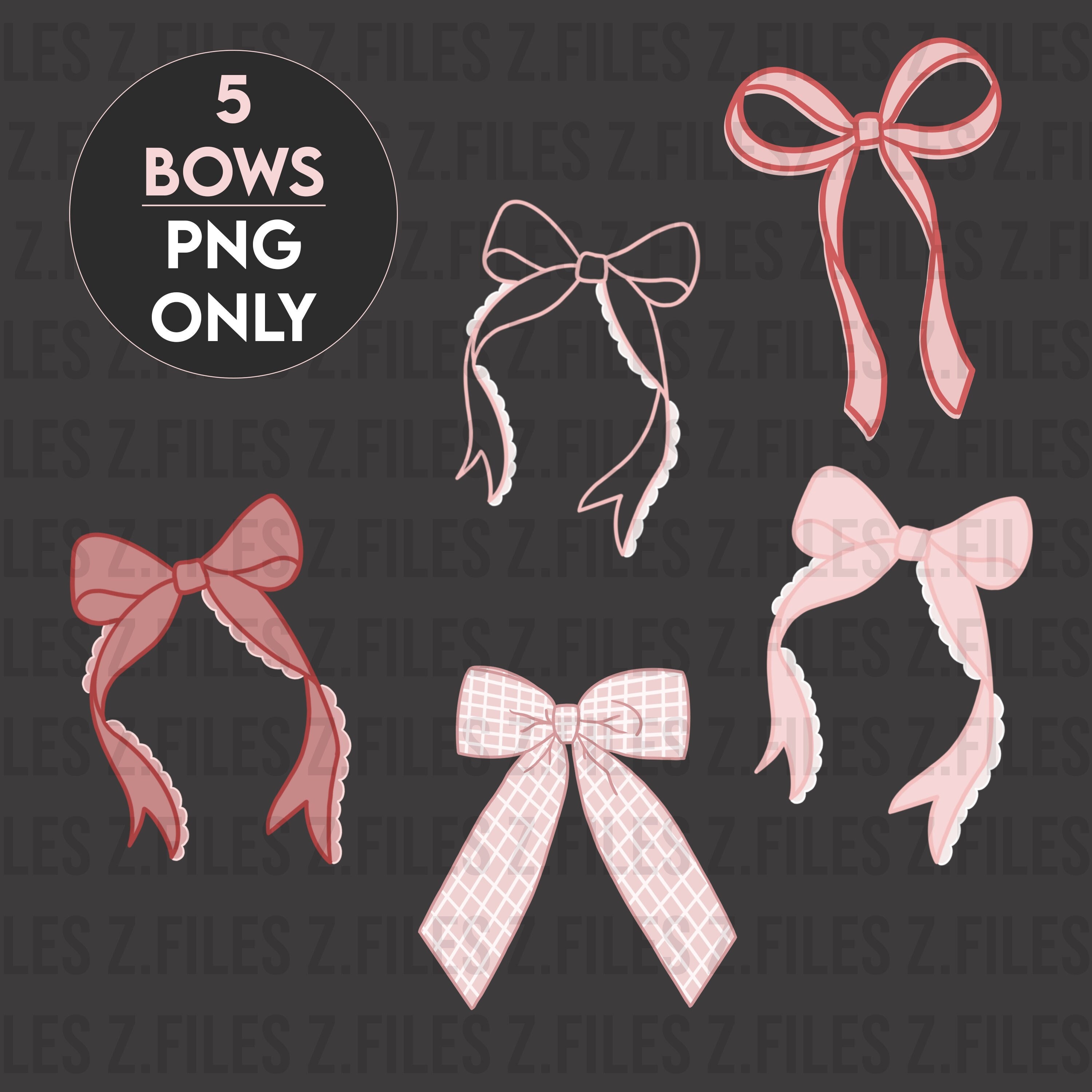Croquette Bow Aesthetic PNG, Croquette Clipart Etsy