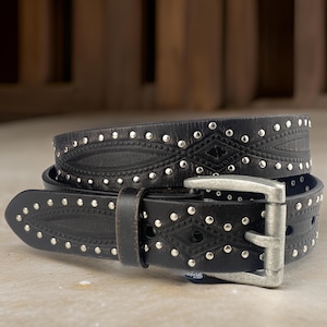Personalized Genuine Leather Belt, Father&#39;s Day Gift, Custom Engraved Mens Belt, Anniversary Gifts for Husband, Gifts for Him