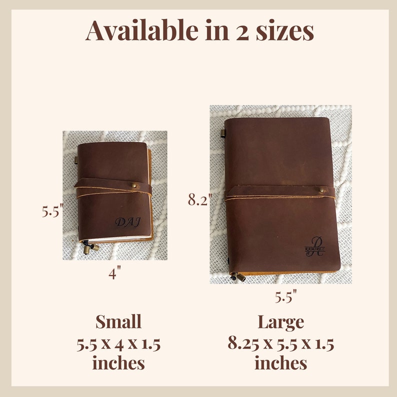 Personalized Refillable Leather Notebook, A6 A5 Leather Notepad, Daily Notebook with Card Holder, Personalized Notebook for Women Men image 9