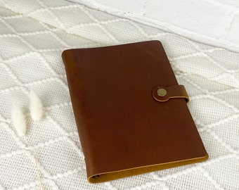 Personalized Leather Journal Refillable, Full Grain Leather Personalized Leather Journal and Organizer, Hand Crafted Portfolio