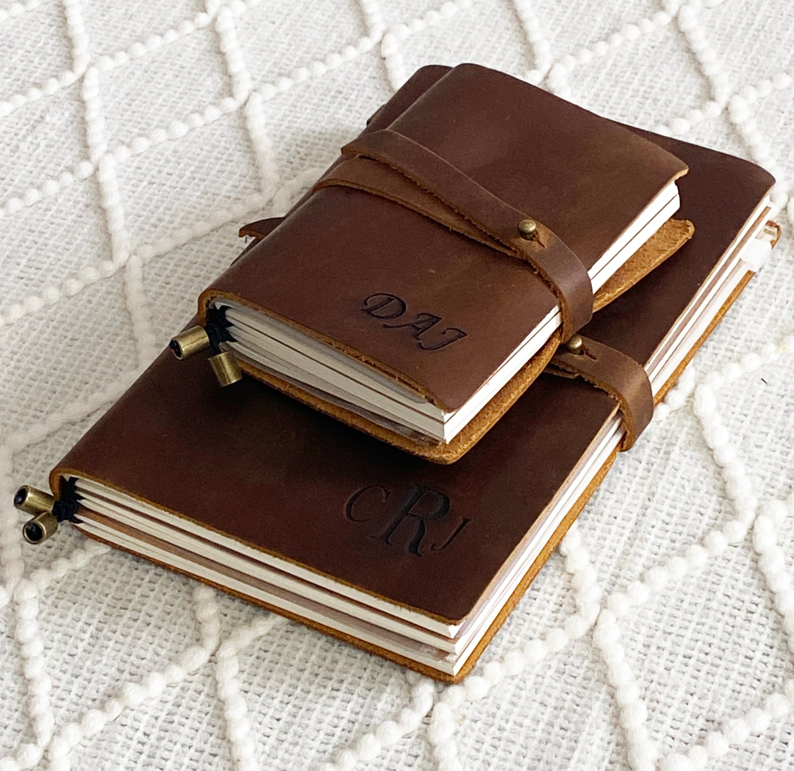 Rustic Refillable Personalized Refillable Travel Leather Journal, Genuine Leather Journal ...
