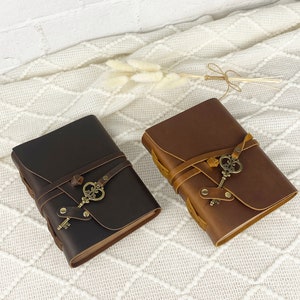 Personalized Leather Journal, Sketchbook, Leather Notebook, Handmade Journal, Gift for Mom, Gift for Dad Graduation Gift