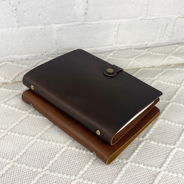 Personalized Top Grain Leather Journal and Organizer, Hand Crafted Portfolio with Notepad, Custom Portfolio Notepad, Office Gifts