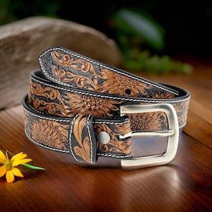 Personalized Genuine Leather Dress Belt, Father&#39;s Day Gift, Custom Engraved Mens Belt, Anniversary Gifts for Husband, Gifts for Him