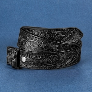 Western Snap on Belt - Etsy