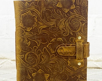Leather Personalized Journal, Engraved Notebook, Leather Planner, Handmade Vintage Genuine Leather Notebook
