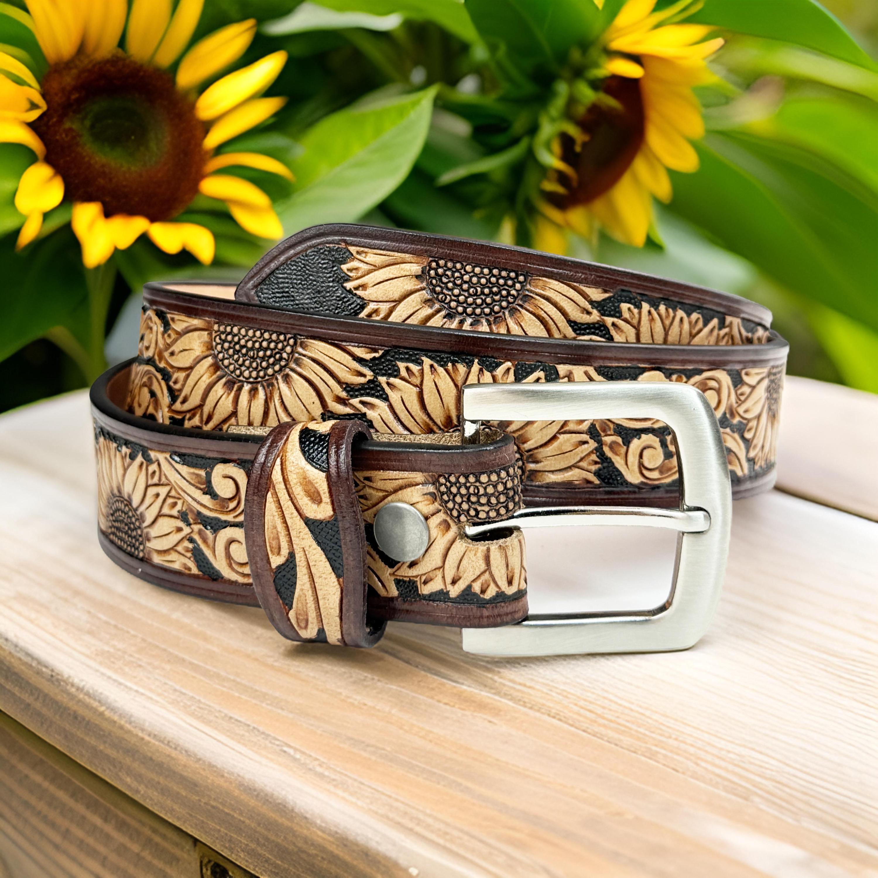 Leather Women Belts With Stone - Etsy
