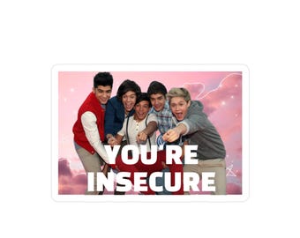 Youre Insecure One Direction Indoor/Outdoor Kiss-Cut Vinyl Sticker Decal