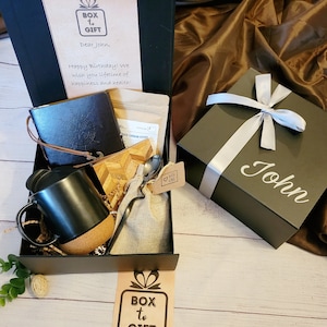 BOX TO GIFT for men,  perfect gift for him for any occasion - Coffee break Custom Box