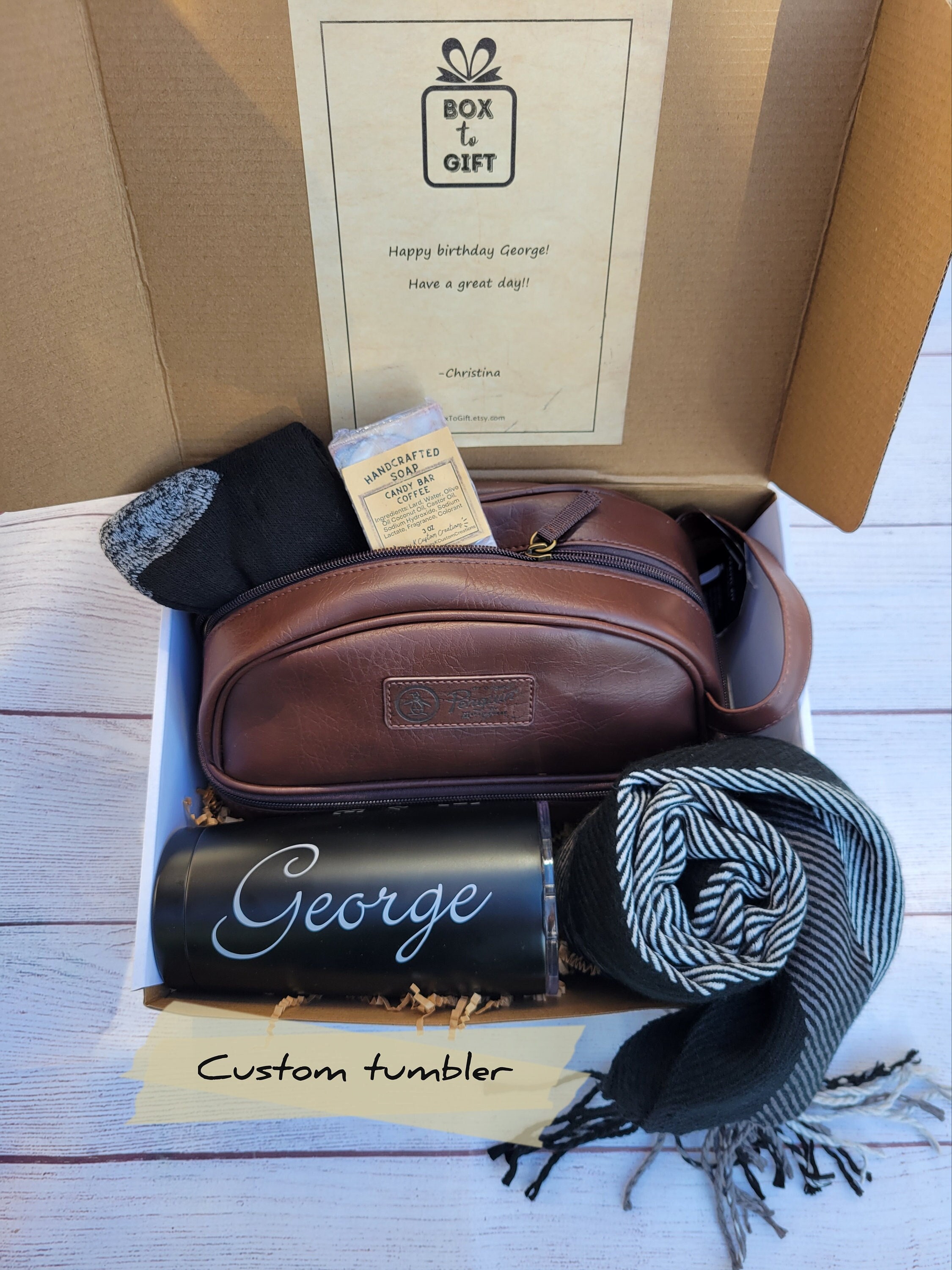 Custom travel With Style BOX TO GIFT for Men, Perfect Gift for Him Any