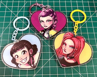 予約販売 huntrix キーチェーン チャーム ステッカー | K-POP デーモン