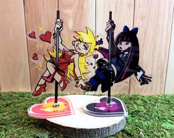 Höschen und Strumpf Spinnen Acrylic Pole Dancing || Aufsteller / Figur