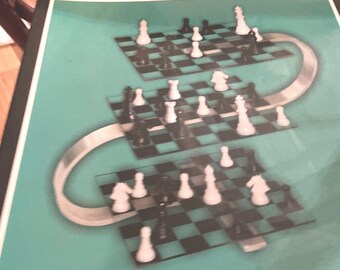 Gioco da tavolo Strato Chess 3D Chess #529 John N. Hansen Company - 100% completo