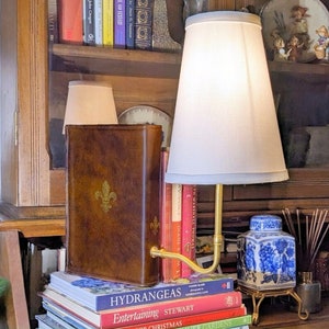 Lamps, Bookshelf Lamp, Literary Lamps, Bookcase Lamp Tall - White