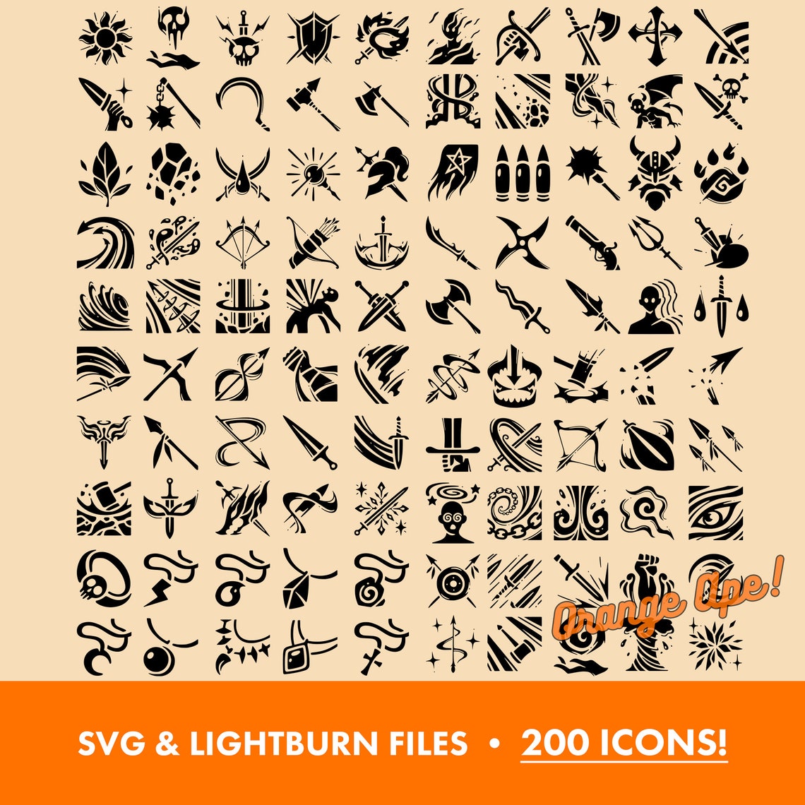 RPG Icons Map Markers - Dungeons &amp; Dragons Engrave / Print Files - SVG ...