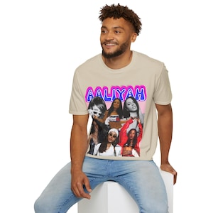 Aaliyah 90s Retro Style Unisex Softstyle T-Shirt
