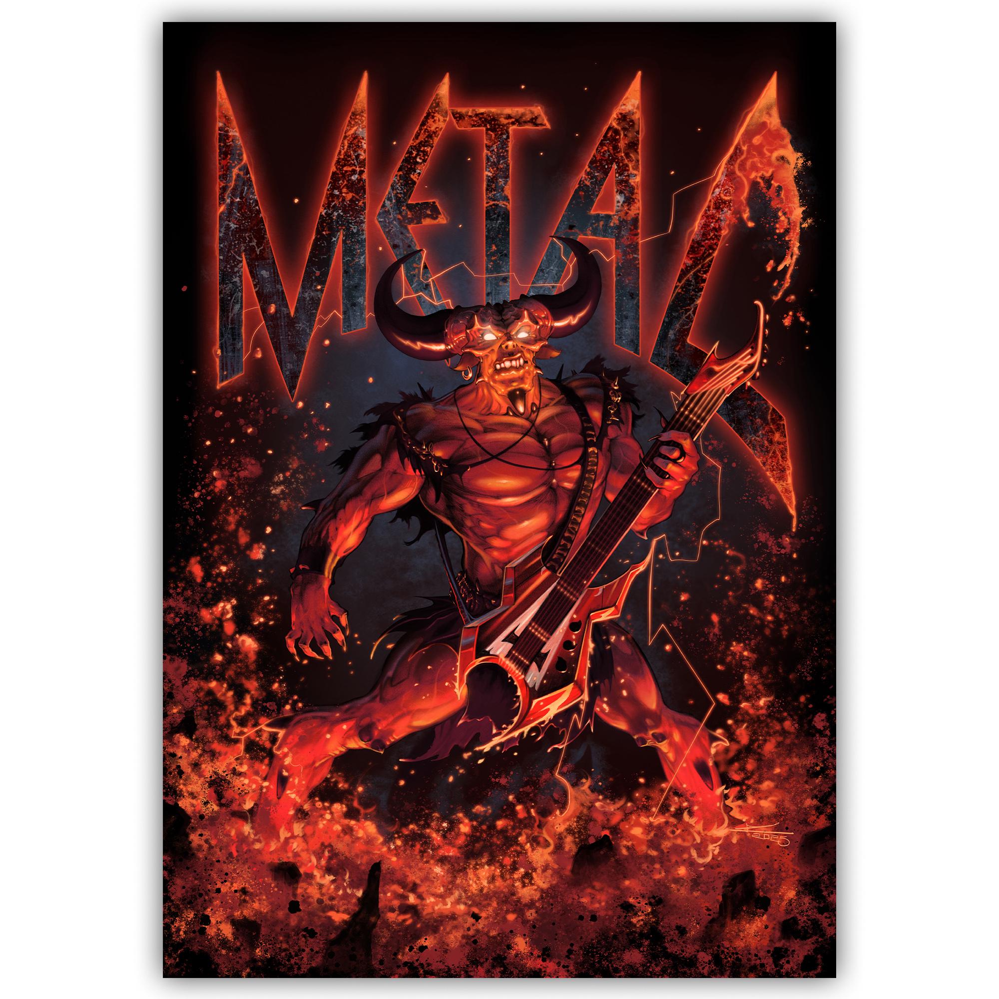 アート・デザイン・音楽 HEAVYWEIGHT Heavy METAL Print, Rock Music Wall Art, NO AI, Metal Music Poster