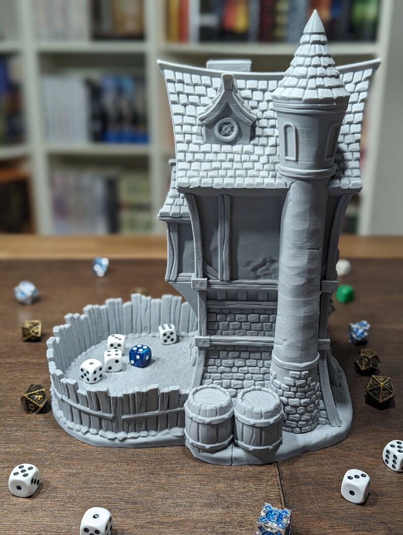 Medieval Dice Tower, Dice Tower, Board Game Accessories, Board Games