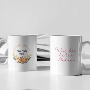 Taza personalizada Feliz día de la Madre, Taza personalizada del Día de la Madre, Taza con foto para mamá, Taza personalizada del Día de la Madre, Taza de 11oz
