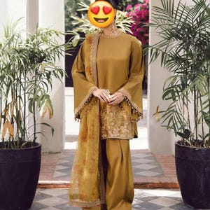 New Designer Sharara Kurti Dupatta Special Dress Ready To Wear Ethnic Wedding Wear Suit Diwali Eid Apparel Three Piece Suit Outfit For Women