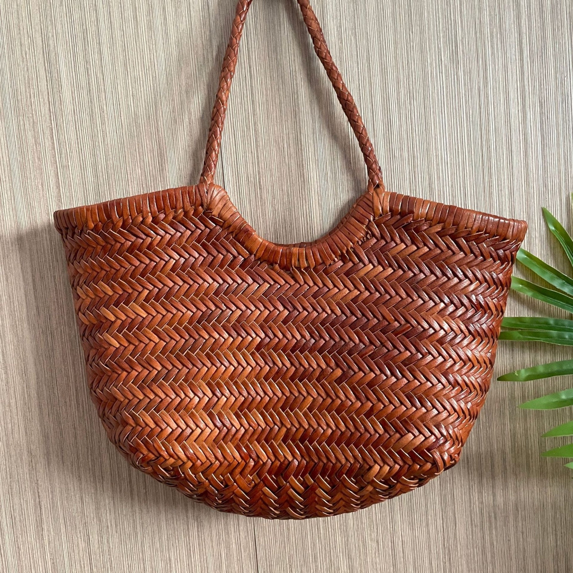 Dragon Diffusion Genuine Leather French Woven Bag Vegetable 