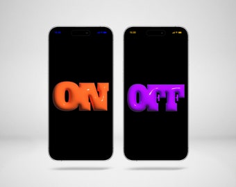 Sztuka 3D | Typografia | Pakiet tapet na iPhone'a 14 Pro | Pakiet różnorodnych tapet | Ekrany główne iOS | Pobieranie cyfrowe