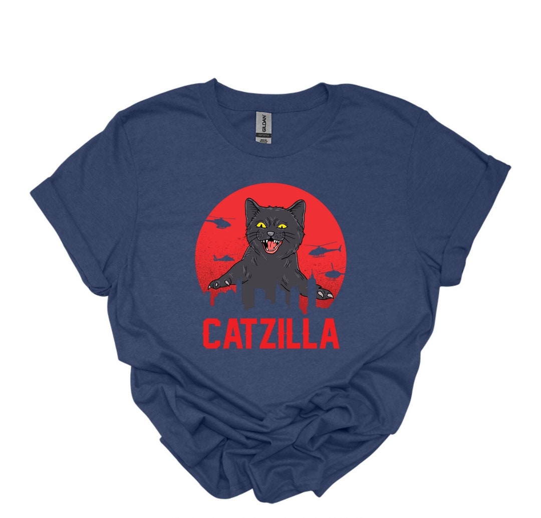 Catzilla Shirt Cat Tshirt Cat Lover Shirts Pet Lover Etsy
