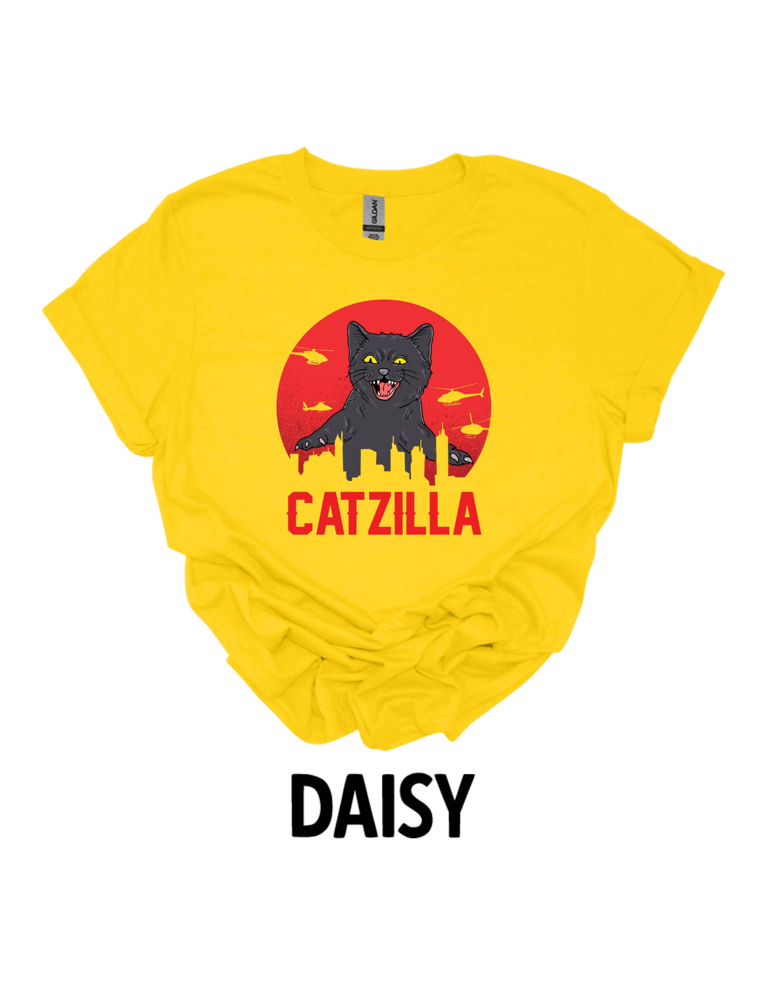 Catzilla Shirt Cat Tshirt Cat Lover Shirts Pet Lover Etsy