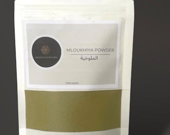 100% organic Mloukhiya powder • Molokhia powder • Mallow powder • الملوخية