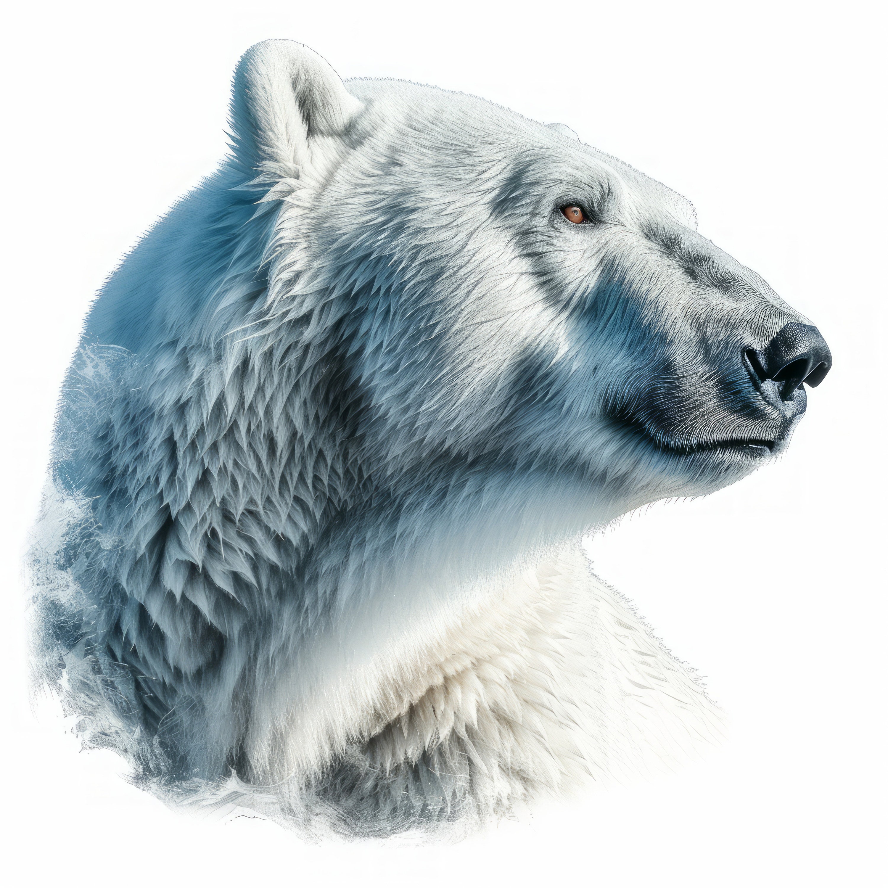 Polar White Bear Clipart , 20 High Quality Images Jpgs Digital Download ...