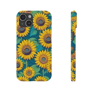 Sunflower iPhone Case: Slim Protective Phone Cover