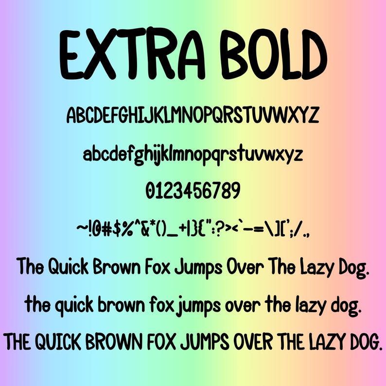 Handwritten Font Bundle: Fun Doodle Typeface (OTF & TTF) Commercial ...