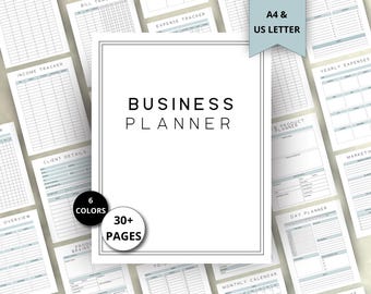 Small Business Planner Printable: Etsy Shop, Blog, Side Hustle (Digital Download)