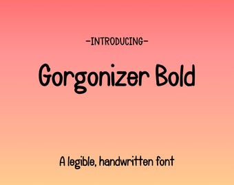 Handwritten Doodle Font, OTF & TTF, Commercial License (Digital Download)