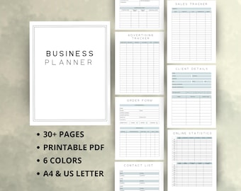 Small Business Planner Printable: Etsy Shop Organization (Digital Download)