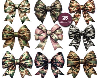 Camo Bow PNG & SVG Bundle: Military, Hunting Designs (Digital Download)