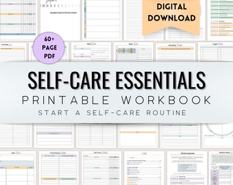 Self-Care Planner: Mood Tracker, Journal Prompts (Digital Download)