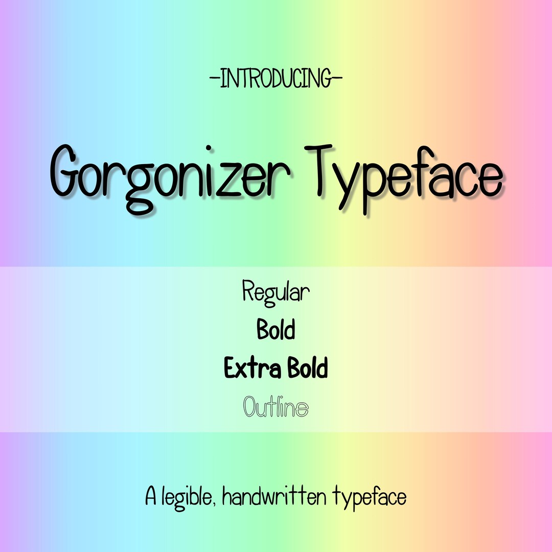 Handwritten Typeface Font Bundle With Commercial Use License Included ...