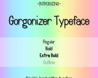 Handwritten Font Bundle: Fun Doodle Typeface (OTF & TTF) Commercial License
