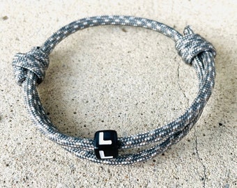 Letter Bracelet Letter Surfer Bracelet Initial Bracelet Personalized Friendship Bracelet Letter Partner Bracelet Couple bracelet