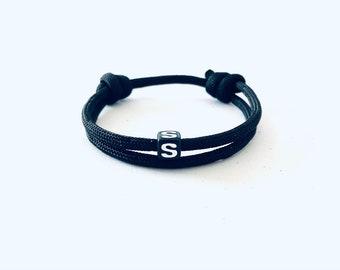 Letter Bracelet Personalized Letters Bracelet Letter Surfer Bracelet Wish Bracelet Customized Friendship Bracelet Letter Partner Bracelet