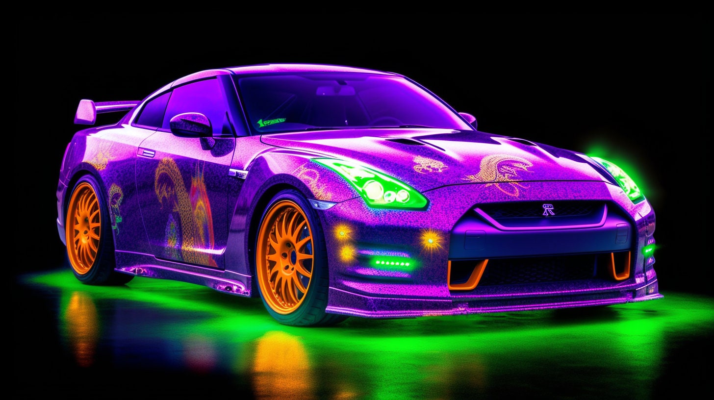 Nissan GT-R is shiny purple in China