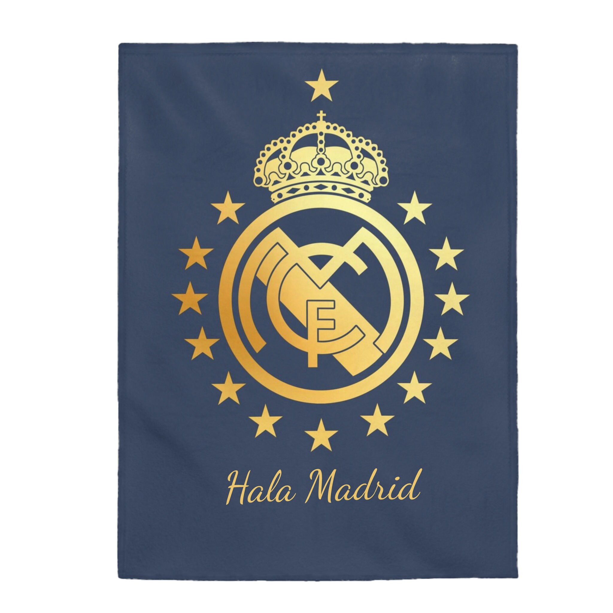 Real Madrid Geometry Fleece Blanket By Max Freeman - 5G Decor