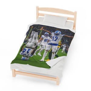 Amon-ra St. Brown Upside Down Touchdown Celebration Velveteen Plush