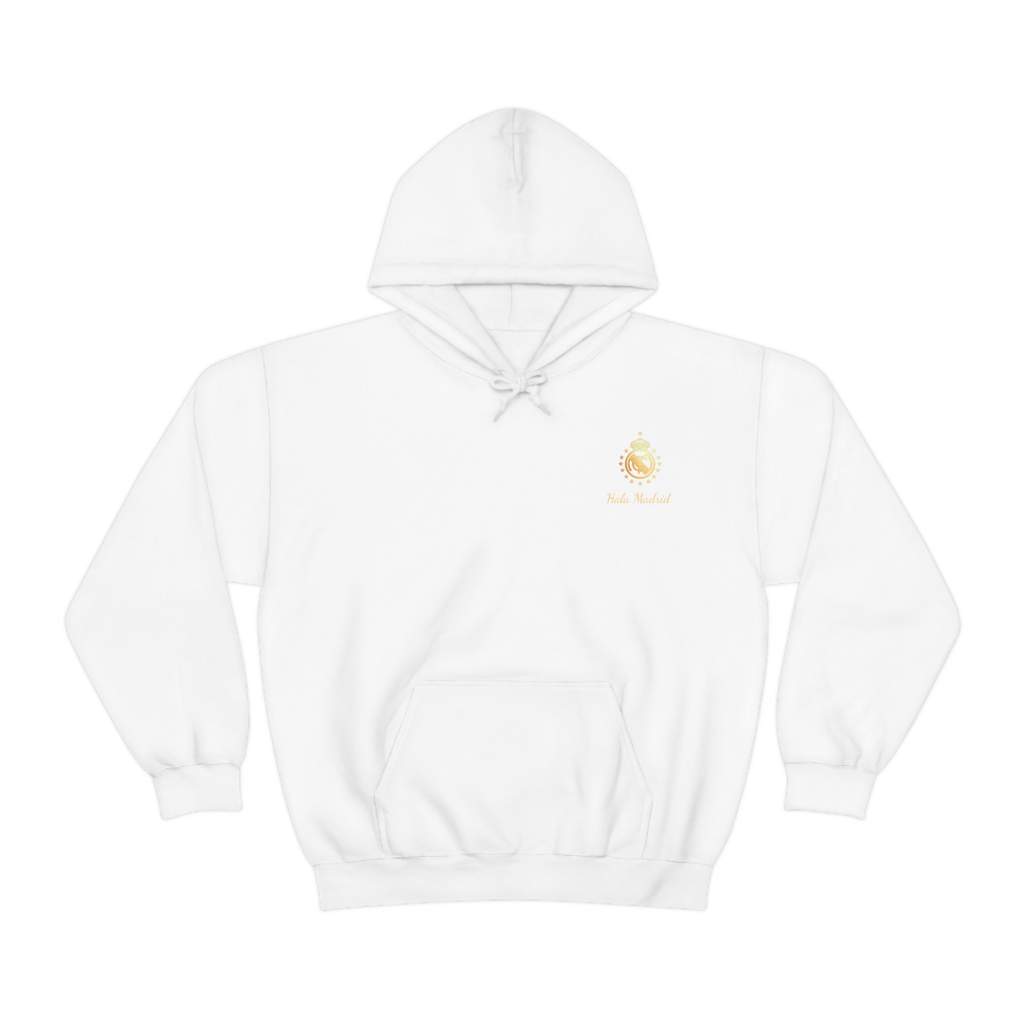 Real Madrid Uniseks hoodie voor volwassenen, Blauw, XL