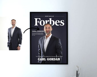 Spersonalizowana okładka magazynu | Okładka magazynu Forbes | Okładka magazynu Vogue | Niepowtarzalny prezent na Dzień Ojca | Magazyn cyfrowy | Magazyn dla mężczyzn