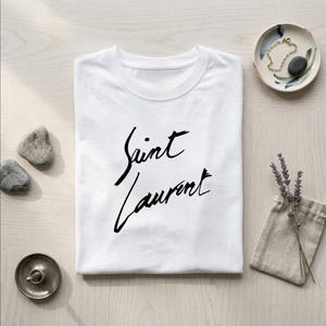 Ysl Logo T Shirt - Etsy